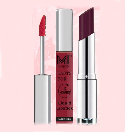Lip Love Set Of 2 Long Lasting Liquid Lipstick & Creamy Matte Lipstick